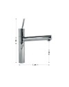 Miscelatore lavabo cucina cromo Vercelli