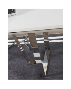 Tavolo Enzio 185x95x78h Colore Bianco Laccato Lucido Prezzo