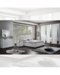 Camera da letto bianco laccato lucido Frozen