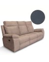 Divano 3 posti 2 recliner manuali Milano grigio