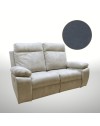 Divano 2 posti 2 recliner manuali Milano colore grigio