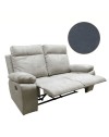 Divano 2 posti 2 recliner manuali Milano colore grigio