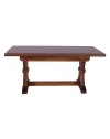 Tavolo allungabile noce antico Polignano in legno massello 180x85x79H