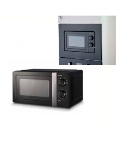 Forno microonde incasso Odino 60 nero Samet con cornice