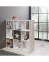 Libreria cubi divisorio Max9 colore bianco consumato