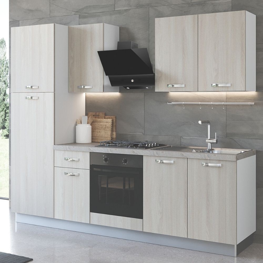 Cucina 255 cm Aura Lusso con elettrodomestici
