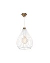 Lampada a sospensione ciondolo metallo Umay ASZ1314 colore bianco