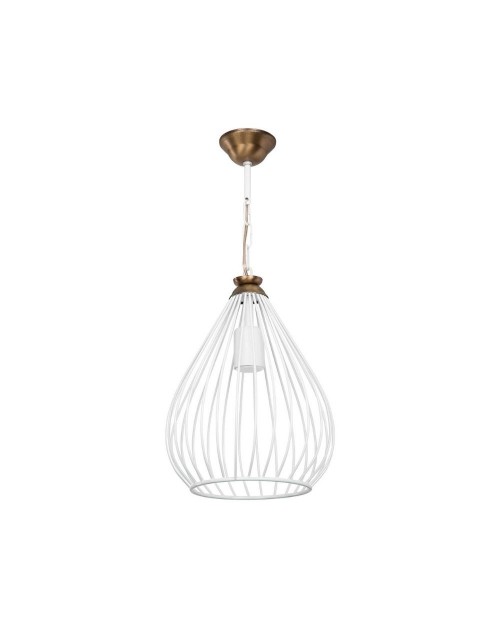 Lampada a sospensione ciondolo metallo Umay ASZ1314 colore bianco