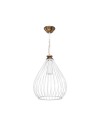 Lampada a sospensione ciondolo metallo Umay ASZ1314 colore bianco