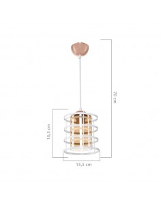 Lampada a Sospensione metallo bianco Mira ASZ1261 prezzo