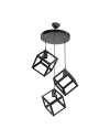 Lampada a sospensione 3 cubi Agatha MDL3790 colore nero