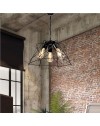 Lampada a sospensione 3 luci in metallo asimmetrico Tena MDL3854 colore nero