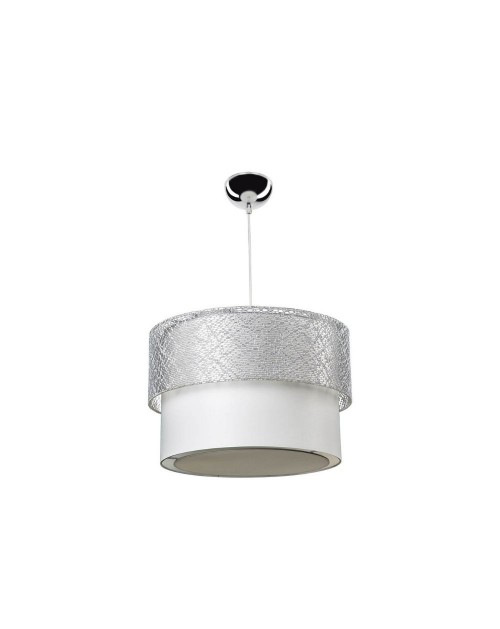 Lampada a sospensione in tessuto Polo MDL2355 colore grigio