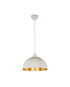 Lampada a sospensione in metallo Topak ASZ0948 colore bianco