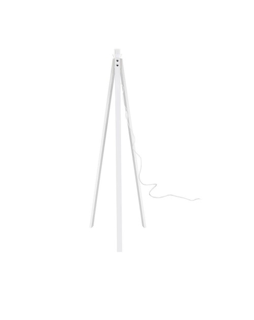 Lampada da terra treppiede legno bianco Deco MDL3006
