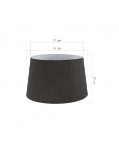 Paralume tessuto grigio fumo Tripod MDL2660