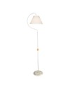Lampada da terra a stelo con paralume tessuto bianco Geo ASZ1043