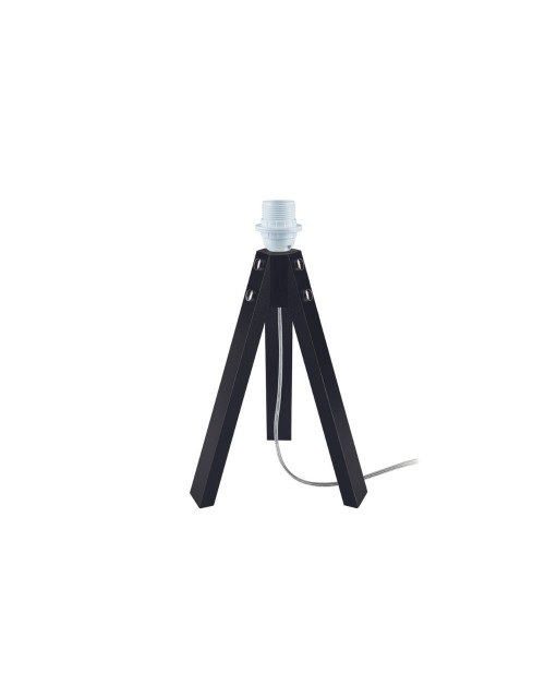 Lampada da tavolo treppiede legno nero Deco MDL3042