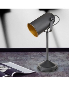 Lampada da Tavolo Orientabile Metallo Nero Tokyo MDL3636 Prezzo