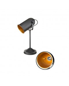 Lampada da Tavolo Orientabile Metallo Nero Tokyo MDL3636 Prezzo