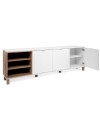 Madia 3 ante 200x35x64,5 Menorca57A colore bianco rovere