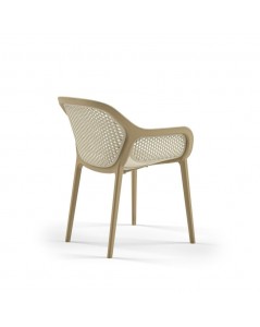 Poltrona design Atra colore caffè beige