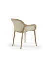 Poltrona design Atra colore caffè beige