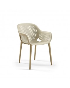 Poltrona design Atra colore caffè beige