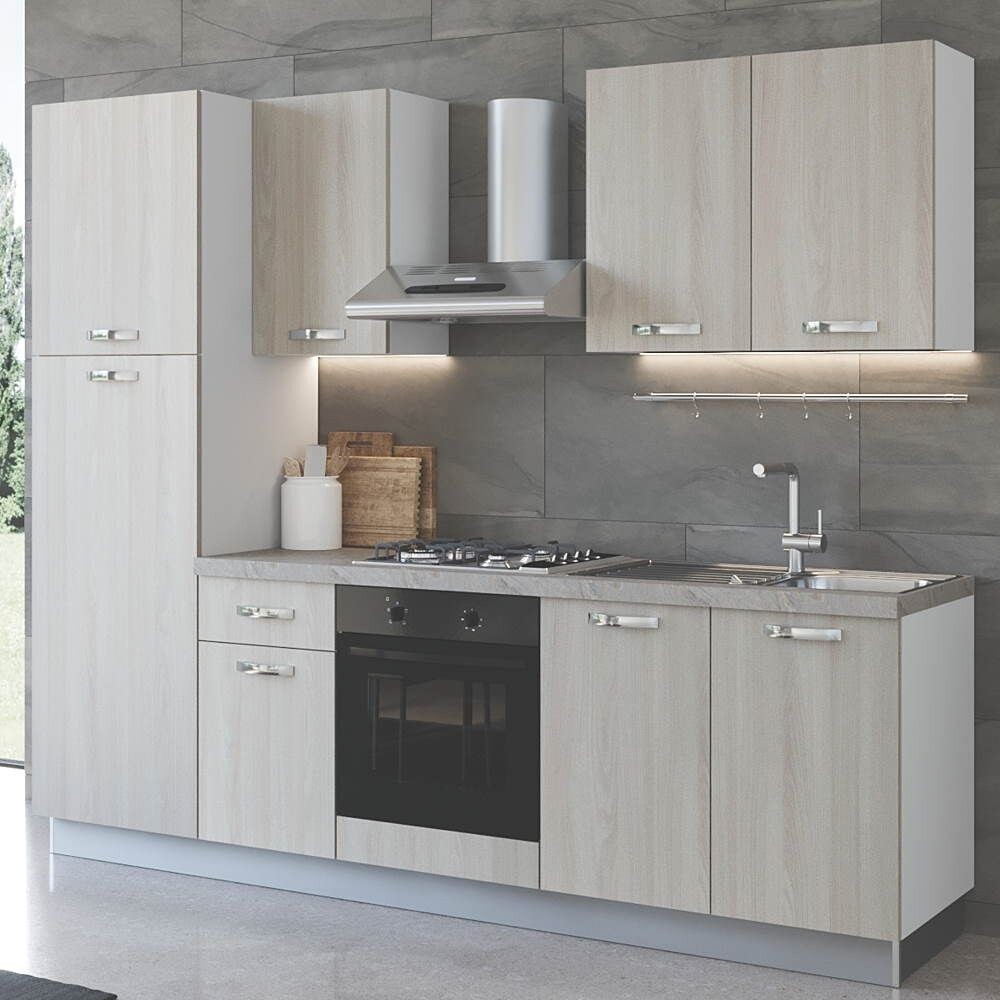 Cucina 255 cm Aura con elettrodomestici