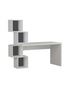 Scrivania con Libreria Balance 153,5x60x140 Colore Bianco Prezzo