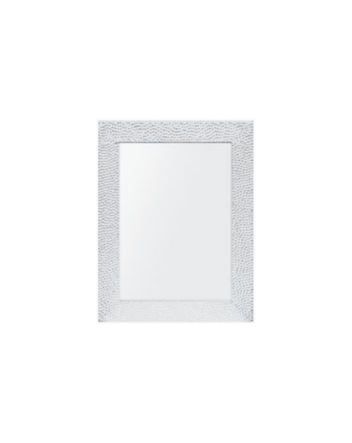 Specchio rettangolare 60x80 cornice bianco lucido ART9