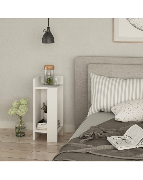 Tavolino di design Elos 25x27x60h sinistro colore bianco