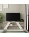 Mobile porta Tv aperto 2 ripiani Farfalla 120 colore bianco vintage
