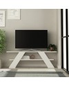 Mobile porta Tv aperto 2 ripiani Farfalla 120 colore bianco