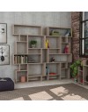 Libreria orizzontale bifacciale Karmato 96x168,5 colore tortora