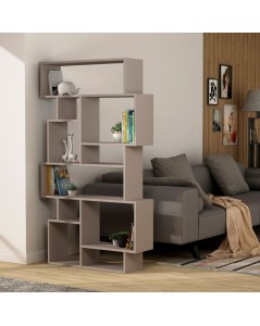 Libreria Orizzontale Bifacciale Karmato 96x168,5 Colore Tortora Prezzo