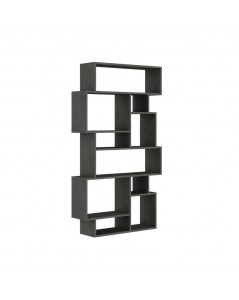 Libreria Orizzontale Bifacciale Karmato 96x168,5 Colore Cemento Prezzo