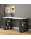 Scrivania Labirent 140 colore antracite bianco