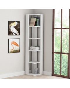 Libreria Angolare 5 Ripiani 34x34x161 Nati Colore Bianco Prezzo