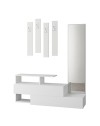 Mobile ingresso con specchio Ramda colore bianco