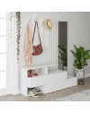 Mobile ingresso con specchio Ramda colore bianco