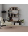 Libreria design Apollon 120x149 colore rovere e antracite