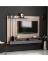 Parete porta tv noce particolari antracite Lawrance 157