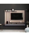 Parete porta tv noce particolari antracite Lawrance 157