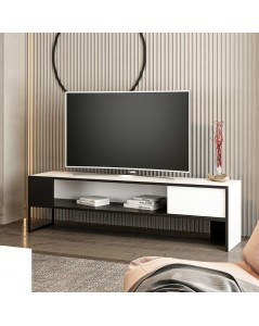 Mobile porta Tv Concordtv colore bianco e nero