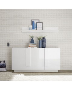 Madia 3 Ante Kliata 182 Colore Bianco Laccato Lucido Prezzo