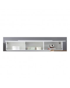 Parete attrezzata Austin colore bianco beton