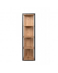 Libreria Rovere Quercia a Cubi con Profili Antracite Denver31
