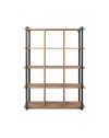 Libreria rovere quercia a cubi con profili antracite Denver31
