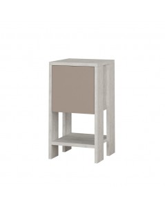 Comodino Ema Bianco Tortora Anta Ribalta 30x30x55h Prezzo